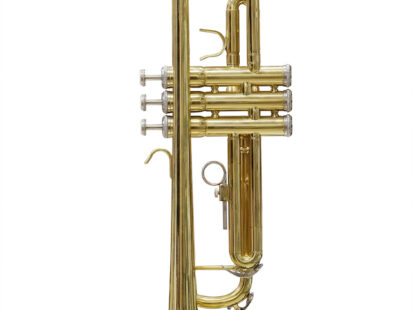 Trumpet isolated under the white background